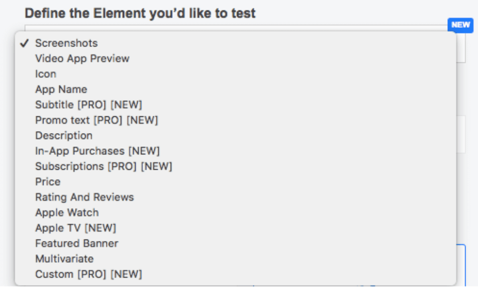 element for testing