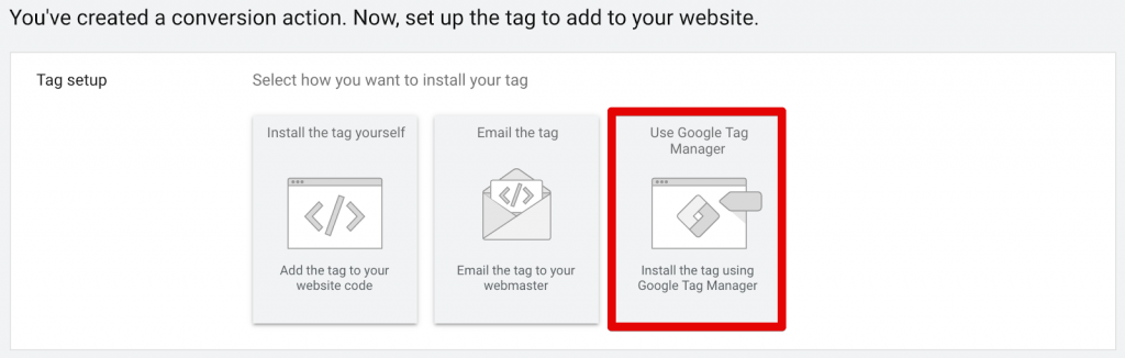 Google Conversion Tag Integration