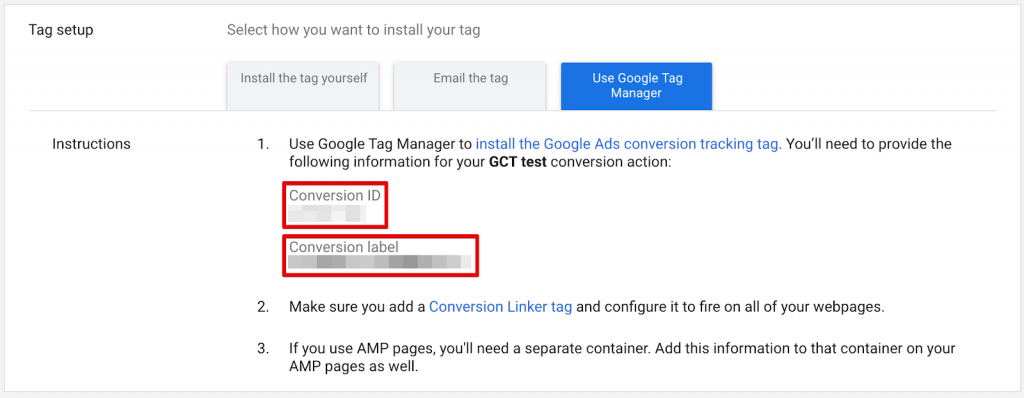 Google Conversion Tag Integration